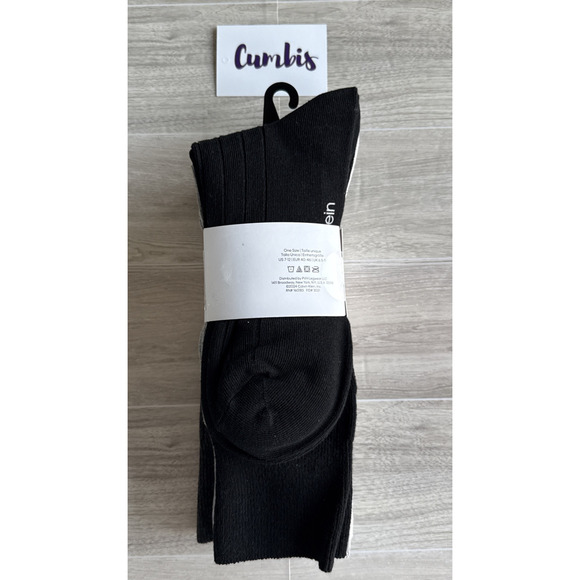 Calvin Klein Men's 4-Pairs Lightweight Crew Socks Gray Black NEW US 7-12 - Picture 2 of 10